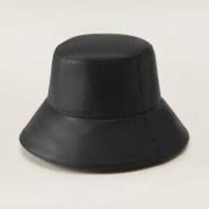 Black Leather Bucket Hat Women XXL‎ American Hat Makers